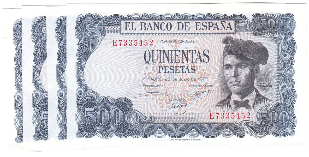 500 pesetas de 1971 (Jacinto Verdaguer)