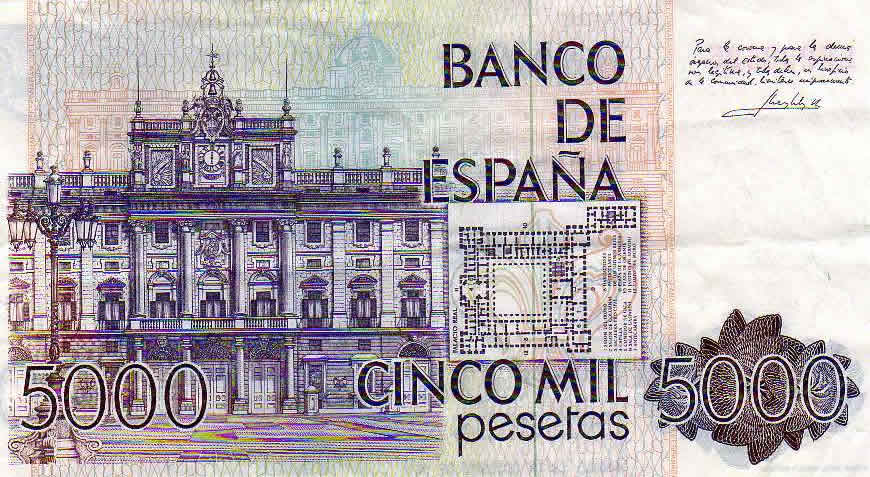 5000 pesetas de 1979 (Juan Carlos I)