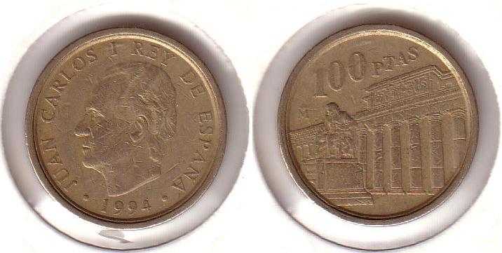 100 pesetas de 1994 (Museo del Prado)