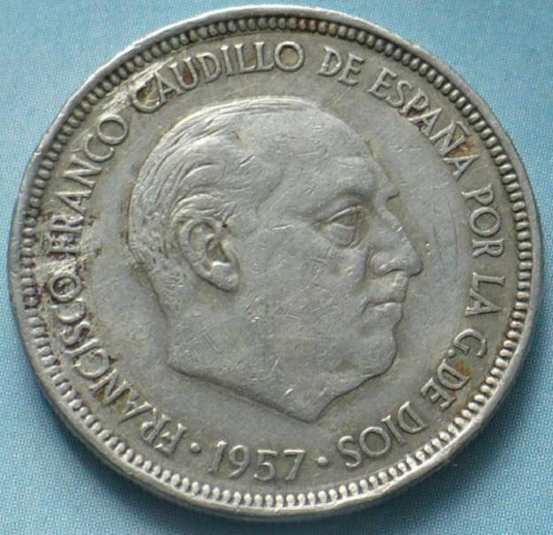 5 pesetas de 1957