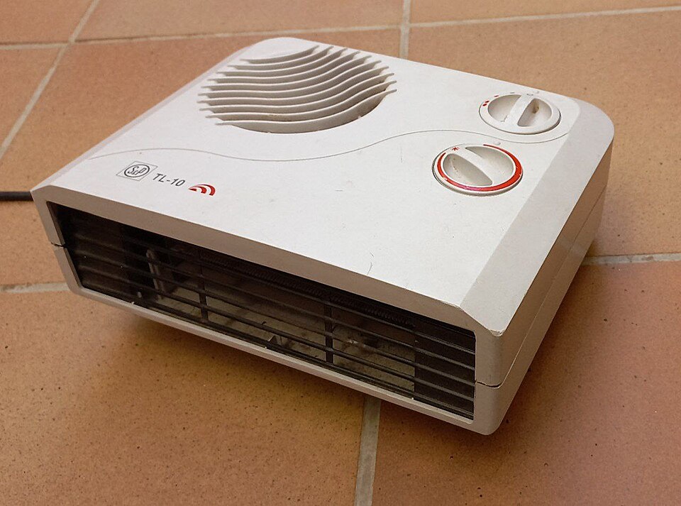 un calefactor eléctrico