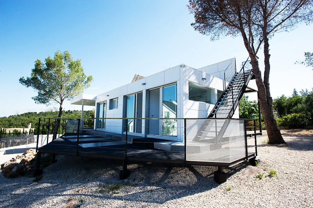 una casa prefabricada