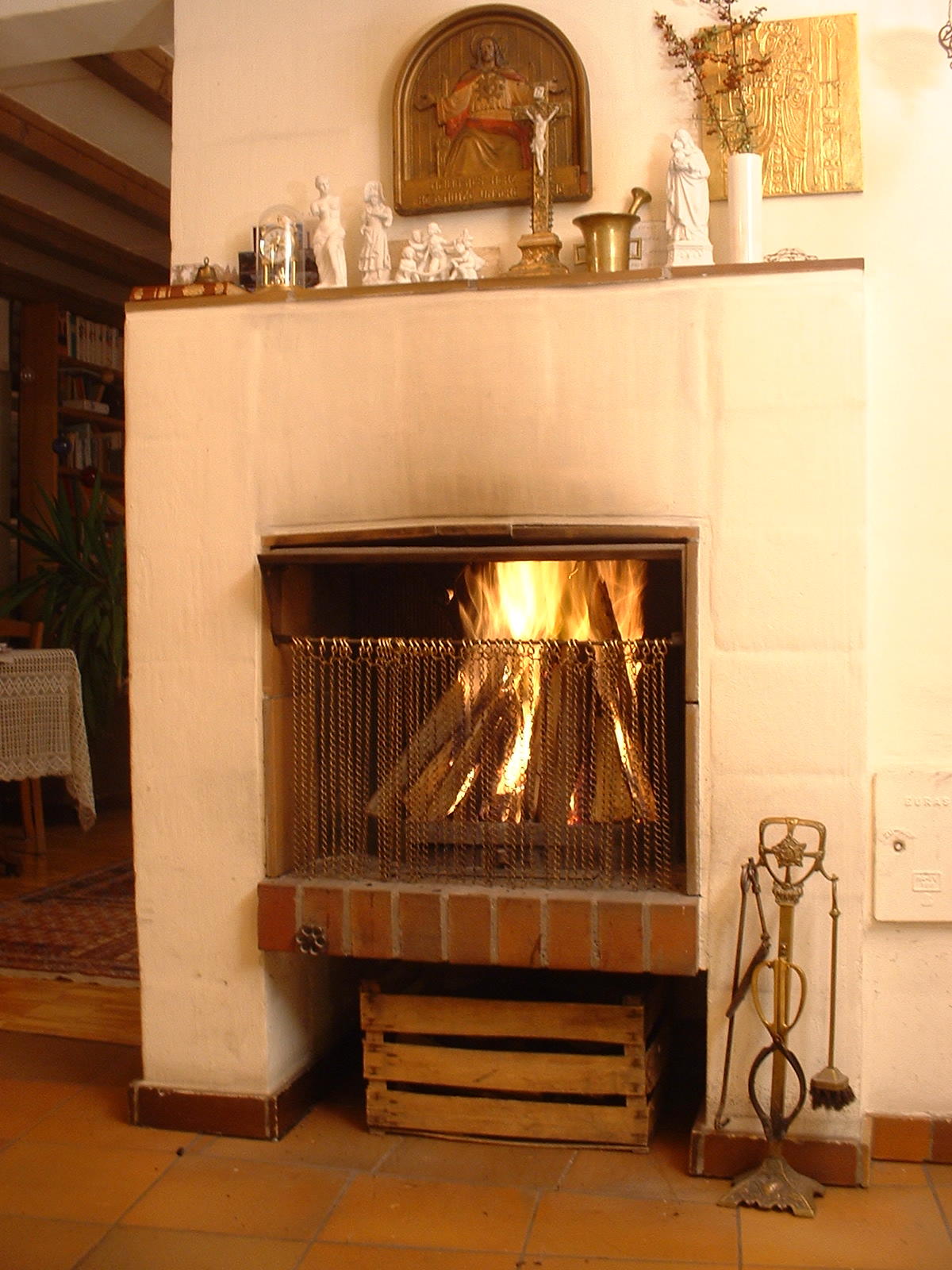una chimenea