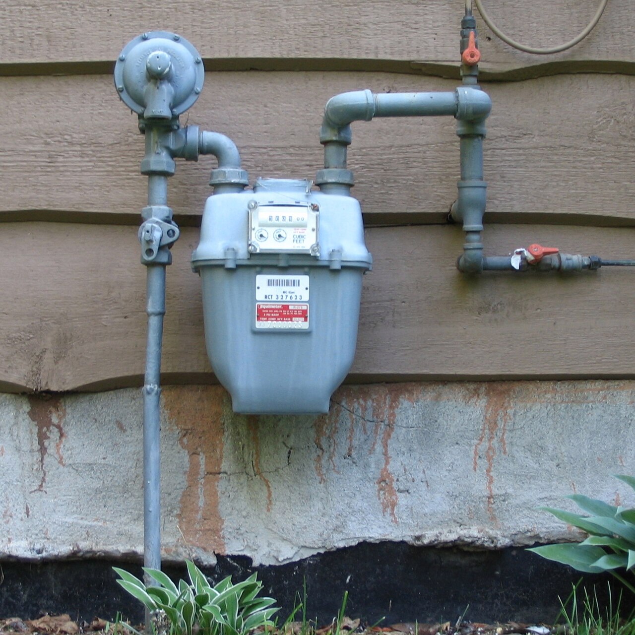 una instalación de gas
