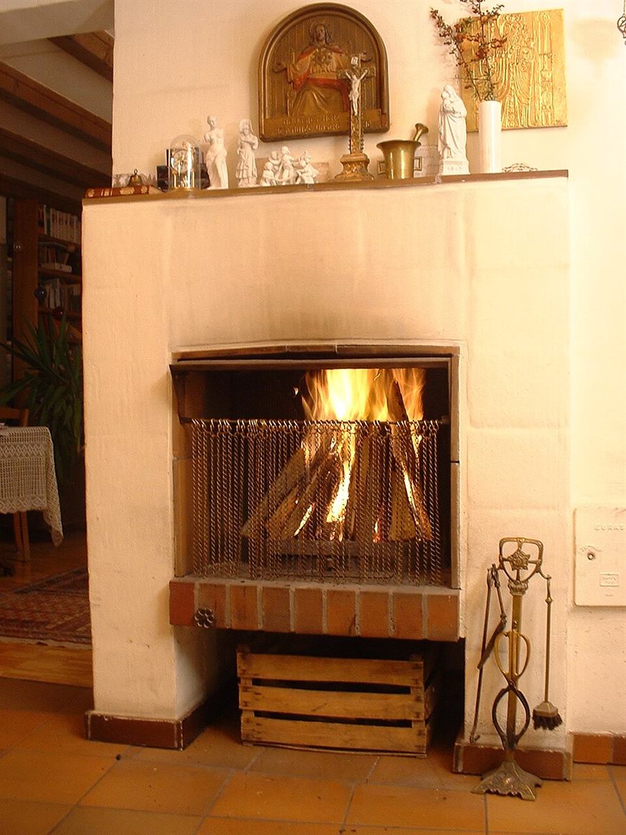 una limpieza de chimenea