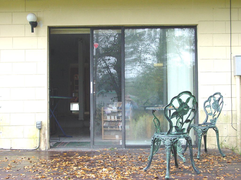 una puerta corredera